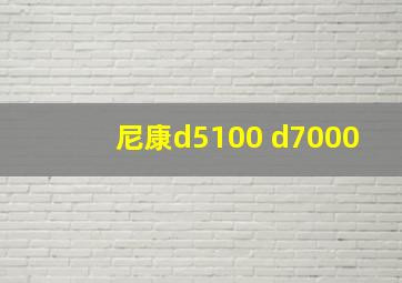 尼康d5100 d7000